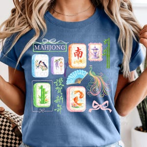 Mahjong Pastel PNG Bundle – Peacock Koi Bamboo Tiles, Asian Art Digital Download