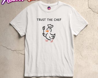 Rolig T-shirt med kockmotiv, matlagning meme, kockgrafik