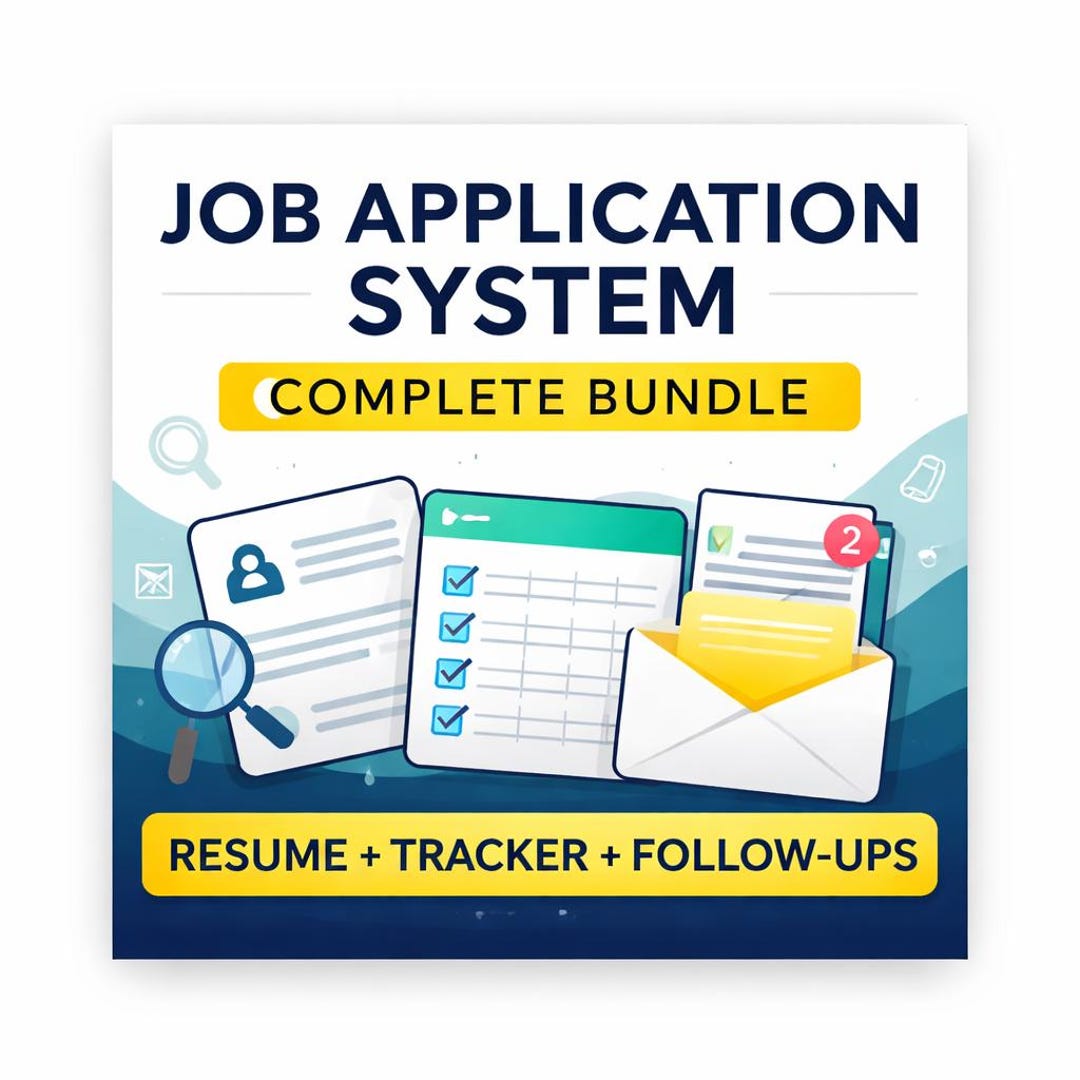 ATS Resume Template + Job Application Tracker | Editable Resume System ...