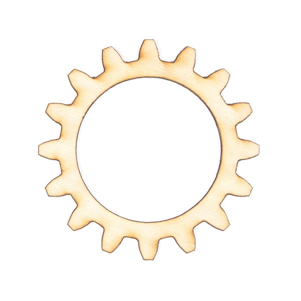 Open Gear 16 Tooth-Chunky Teeth-Wood Gear-Laser Cut -Choose A Size-DIY Crafts-Steampunk Crafts-Wood cutout-Cogs-Wooden Crafts-Steampunk