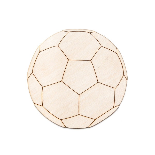 Soccer Ball-Detail Wood Cutout-Sports Theme Wood Decor-Soccer Theme Decor-Various Sizes-DIY Crafts-Sports And Gaming Crafts-Active Sports