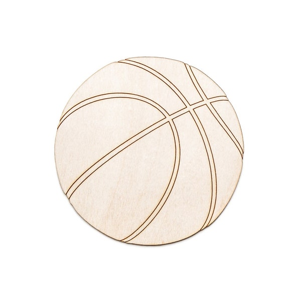 Basketball-Detail Wood Cutout-Sports Theme Wood Decor-Basketball Theme Decor-Various Sizes-DIY Crafts-Sports And Gaming Crafts-Room Decor