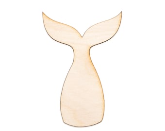 Mermaid Tail Blank Wood Cutout