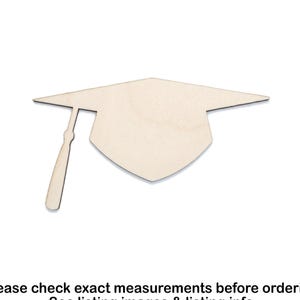 Casquette de remise des diplômes-découpe en bois vierge-différentes tailles-bricolage-artisanat-casquette de diplômé-articles de toilette-cadeau universitaire-décor-obtention du diplôme-angle-capuchon de diplômé-Silhouette