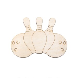 Bowling Balls and Pins-wood Cutout-bowling Game Theme Wood Decor ...