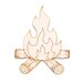 Campfire Wood Cutout-camping Theme Party-line Etch Details-various ...