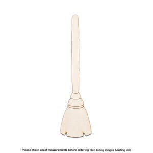 Broom-Wood Cutout-Witch Broom-Fall Decor-Halloween Decor-House Accessories-Various Sizes-DIY Crafts-Unfinished Broom Stick-Cleaning Tools