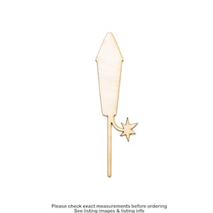 Rocket Firework Blank Wood Cutout-Fireworks Wood Decor-Patriotic Decor-Classic Firecracker Wood Accent-Celebration Decor-Rocket Theme Decor