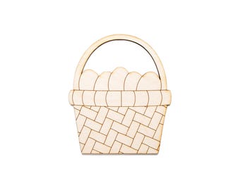 Osternest mit Eiern Holz Ausschnitt - Laser Cut Unfertige Handwerk Form - Mehrere Größen