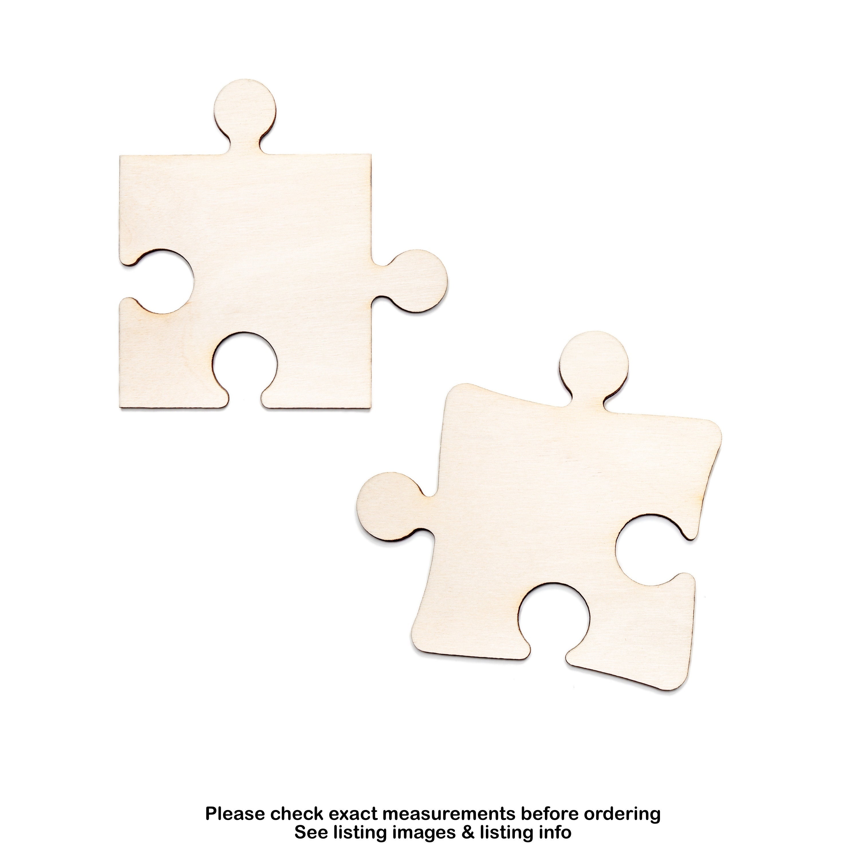 UPlama 300pcs Blank Puzzles, Freeform Blank Puzzle Pieces Blank Wooden Puzzles DIY Jigsaw Puzzles Plain Puzzle Pieces for Crafts, Arts, Card Making