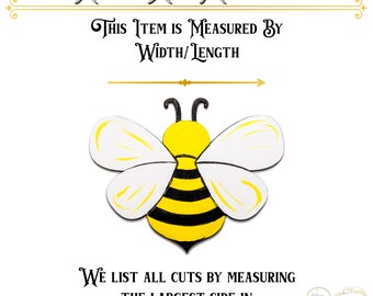 Cute Bee Painted Wood Cutout-choose A Size-diy Crafts-bee Decor