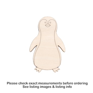 Pingouin debout détail bois découpé-mignon pingouin décor-différentes tailles-bricolage-animaux de l'Antarctique-déco chambre d'enfant-décoration de chambre d'enfants-pingouins
