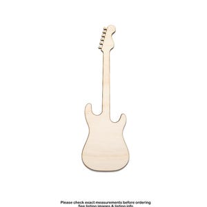 Electric Guitar - Blank Wood Cutout Music Instruments Wood Decor Various Sizes DIY Crafts Musical Decor Strat Rocker And Metal Theme Decor