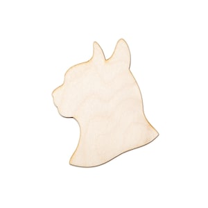 Retrato de gato em branco recorte de madeira-Perfil lateral de gato-Vários tamanhos-Forma de gato-Artesanato faça você mesmo-Presentes para gatos-Forma de madeira de silhueta de gato-Decoração de gato de madeira-Animais de estimação