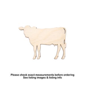 Cow Blank Wood Cutout-Farm Animals Decor-Various sizes-DIY Crafts-Milk Cow-Wood Animal Shapes-Paintable Cow-Farmer Decor-Realistic Cow