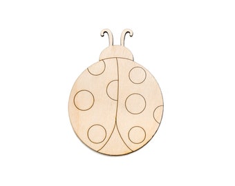 Coccinella carina-Dettaglio Ritaglio legno-Coccinella Tema Party Decor-Varie dimensioni-Artigianato fai-Fai da te-Bug Spotted Wood cutout-Cute Bugs Home Decor-Wood Insects