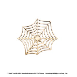 Spiderweb-Elongated-Wood Cutout-Spiderwebs And Cobwebs Decor-Various Sizes-DIY Spooky crafts-Wood Webs-Halloween Wood Decor-Spiders And Bugs
