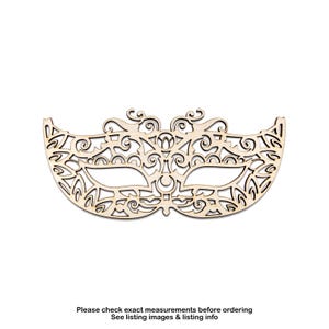 Masque pour les yeux mascarade dentelle style bois découpé-masque en bois-découpes de bois complexes-différentes tailles-masques bricolage-déco de fête-décoration élégante sur le thème de la balle