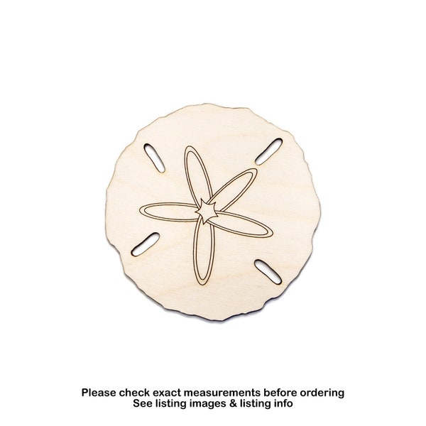 Sand Dollar-Wood Cutout-Sea Shells-Beach Theme Decor-Ocean Shells-Various Sizes-DIY Crafts-Unfinished Wood-Summer Decor-Ocean Theme Decor