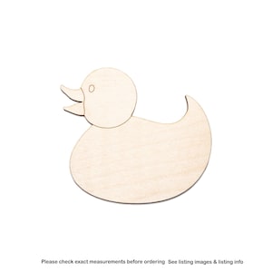 Duck Toy-Detail Wood Cutout-Rubber Duck Style Decor-Kids Toys Theme Decor-Unfinished Wood-Various Sizes-DIY Crafts-Toy Wood Shapes-Cute Duck