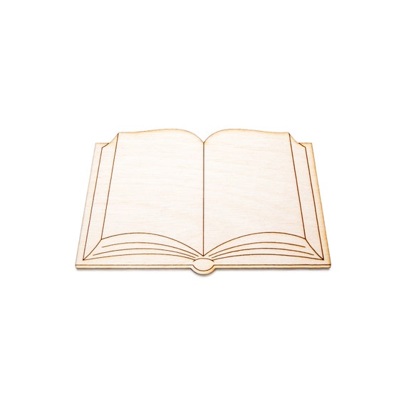 Open Book Detail Wood Cutout-book Lovers Decor-various - Etsy
