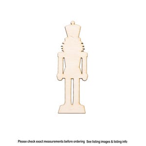 Royal Soldier Nutcracker Wood Cutout-Blank-Laser Cut-Various Sizes-DIY Crafts-Holiday Decor-Christmas Party Favors-Nutcracker Decor-Ver 2