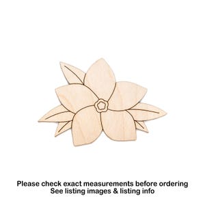 Forget Me Nots With Leaves Detail Wood Cutout-Floral Wood Decor-Various Sizes-DIY Paintable Crafts-Wood Flowers-Garden Flowers Decor-Spring