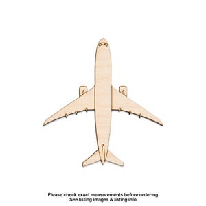 Airliner Detail Wood Cutout-Aviation Theme Decor-Unfinished Wood-Various Sizes-DIY Crafts-Airplanes And Aircrafts-Pilot Decor-Flight Crafts