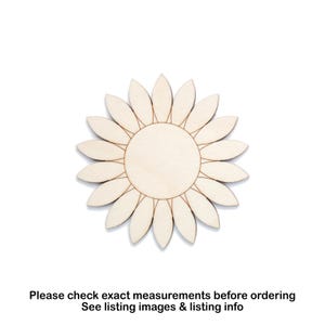 Découpe détaillée de fleurs en bois de tournesol-découpe laser-choisir une taille-bricolage-fleurs cadeaux-décoration de salle de classe-décor tournesol