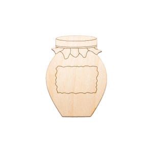 Honey Jar-Wood Cutout-Honey Jar With Label Wood Decor-Various Sizes-DIY Crafts-Honey Bee Theme Party Decor-Farm Wood Accents-Summer Decor