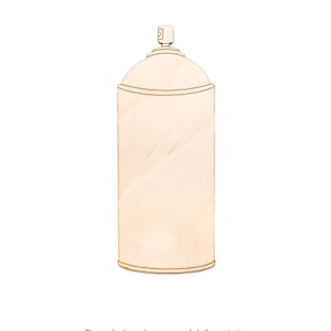 Spray Paint-Wood Cutout-Muralist Theme Decor-Graphiti Wood Decor-Blank Spray Paint Can-Various Sizes-DIY Crafts-Painters Accessories Decor