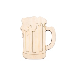 Chope à bière en mousse, décoration en bois, bière et alcool, accessoires de fête en bois, différentes tailles, travaux manuels, décoration d'été, décoration de bar pour boissons en été