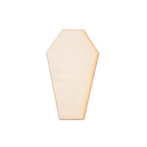 Traditional Coffin-Blank Wood Cutout-Various Sizes-Halloween Decor-Craft Supplies-DIY Crafts-Party Decor-Wood Coffins-Goth Party Favors