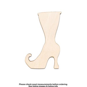 Witch&#39;s Boot-Blank-Wood Cutout-Witchy Wood Decor-Various Sizes-Halloween-DIY Crafts-Party Decor-Gothic Decor-Party Favors-Wood Boot-Witchy