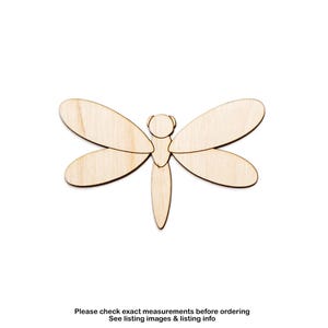 Cute Dragonfly-Wood Cutout-Bugs And Insects Wood Decor-Various Sizes-DIY Spring Crafts-Kids Decor-Cute Bug Theme Decor-Spring And Summer