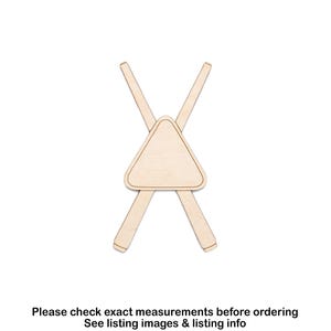 Poolsticks met driehoekige houten uitsparing Zwembadspellen Decor-onafgewerkt hout-verschillende maten-DIY-ambachten-Pool bord-Gaming Party Decor-Keu balbord