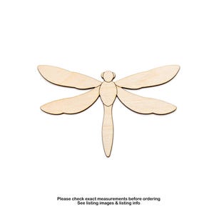 Dragonfly-Blank Wood Cutout-Bugs And Insects Theme Wood Decor-Various Sizes-DIY Crafts-Summer Bugs-Dragonfly Theme Party Decor-Bug Shapes