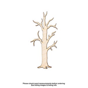 Tall Dead Tree Wood Cutout-Spooky Trees-Forest Decor-Halloween Decor-Laser Cut Outs-Various Sizes-DIY Crafts-Plants & Trees-Dark Woods