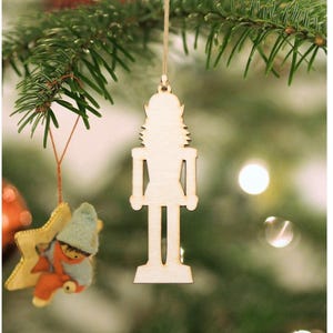 King Nutcracker Wood Ornament-Blank-Laser Cut-Various Sizes-DIY Crafts-Holiday Decor-Christmas Party Favors-Nutcracker Decor-Ver 3