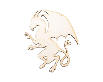 Jersey Devil Blank Wood Cutout - Laser Cut Unfinished Craft Shape - Multiple Sizes