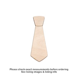 Tie Wood Cutout-Clothing Accessories Decor-Various Sizes-DIY Crafts-Laser Cut Tie-Fathers Theme Decor-Unfinished Wood Tie-Men&#39;s Gifts Decor