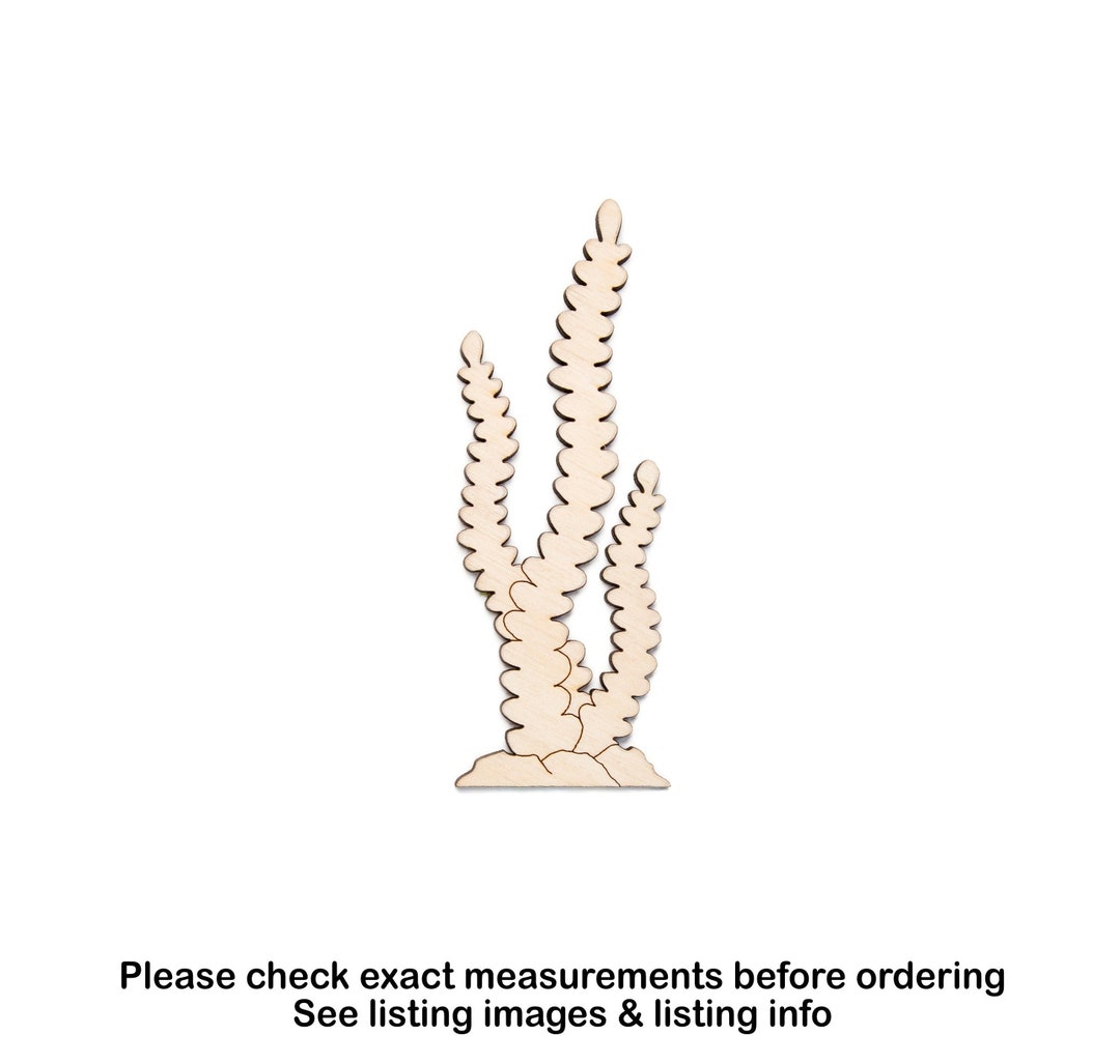 Kelp Seaweed Wood Cutout-sea Plants Decor-unfinished Wood-various Sizes ...