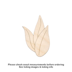 Blätter Bunch Holz Ausschnitt-Detail-Blumen Und Pflanzen-Verschiedene Größen-DIY Handwerk-Holz Blätter-Pflanzen Dekor-Blatt Verzierungen-Unbehandeltes Holz