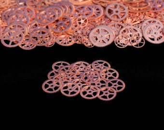 Copper Steampunk Gears, Steampunk Accessories, Steampunk Craft Jewelry Supply - 20qty - 3/4 Inch (19.05mm) Gears