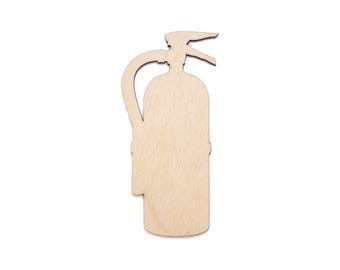 Fire Extinguisher Blank Wood Cutout - Laser Cut Unfinished Craft Shape - Multiple Sizes