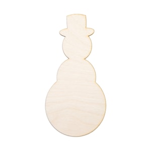 Snowman Blank Wood Cutout-Snowman Wood Decor-Various Sizes-DIY Crafts-Christmas Crafts-Holiday Party Favors-Holiday Decor-Holiday Home Decor