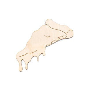 Pizza Slice Wood Cutout-Pizza Theme Wood Decor-Pizza Party Wood Accents-Various Sizes-DIY Food Crafts-Food Shapes-Cheesy Pizza Decor-Pies