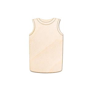 Jersey Tank Wood Cutout-Sports Jersey Wood Decor-Sports Theme Decor-Various Sizes-DIY Sports Crafts-Wood Clothing Shapes-Gaming Theme Decor