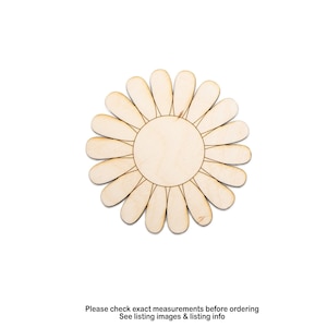 Daisy Wood découpe-découpe détaillée-fleur-découpe laser-choisir une taille-bricolage-fleurs cadeaux-décoration de salle de classe doublée de marguerite en bois