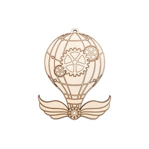 Steampunk Air Balloon Ornament-Steampunk Balloon-Air Balloon-Ornaments-Home Decor-DIY Crafts-Hot Air Balloon-Vintage Style Holiday Decor